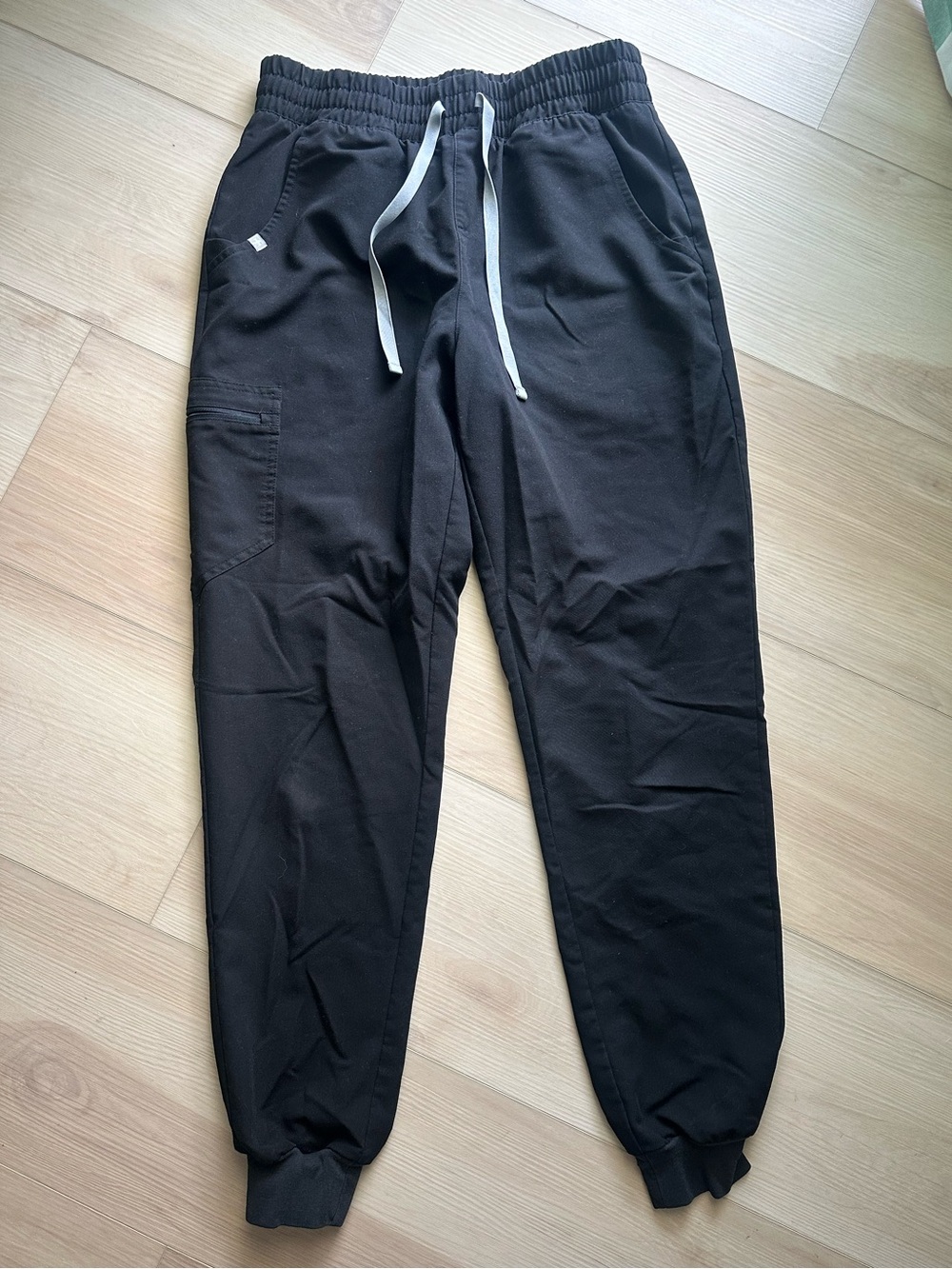 Zamora Ruched Jogger Scrub Pant Black Size M-Tall